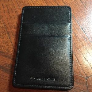 Genuine leather credit card holder